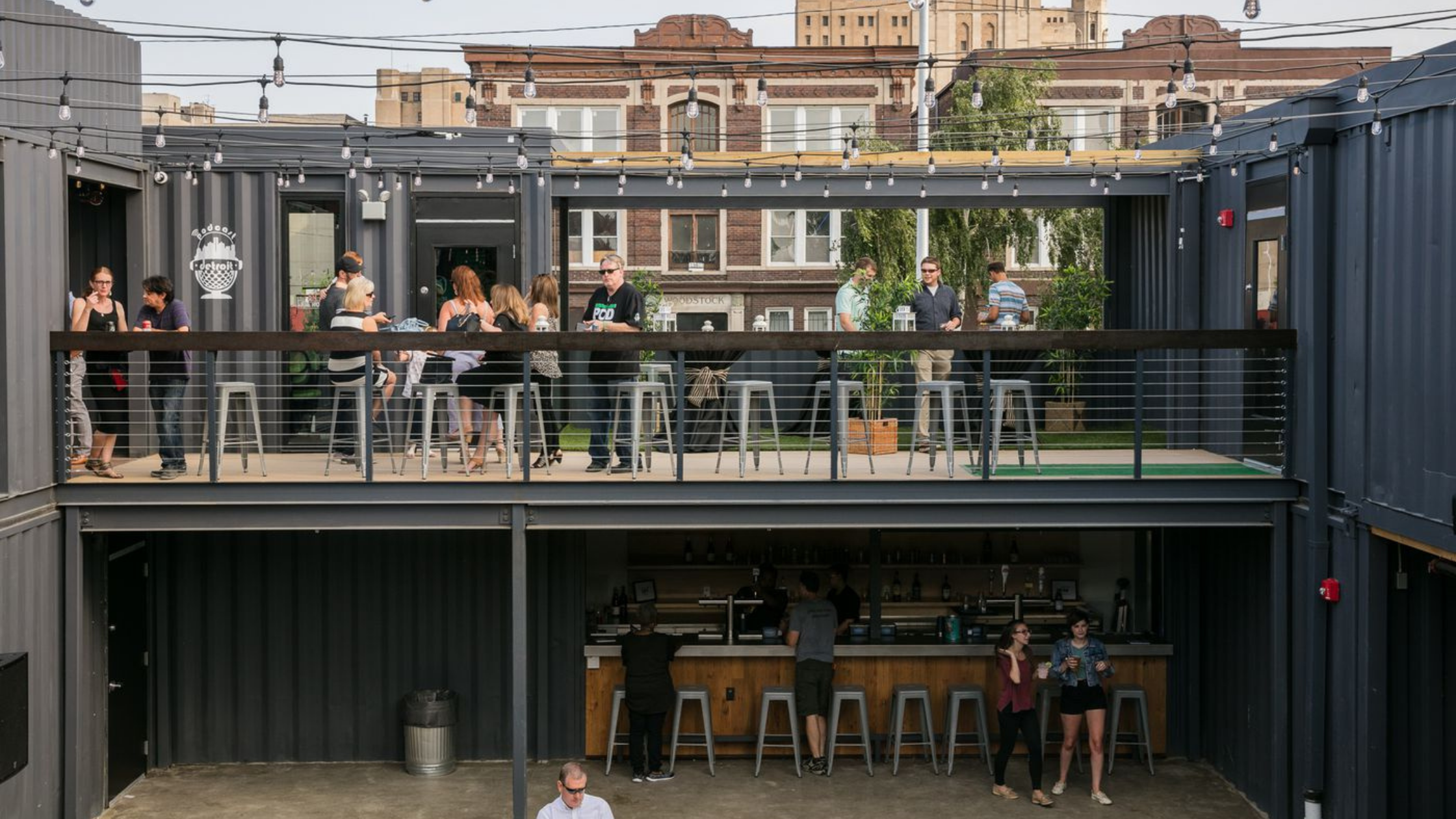 shipping container bar