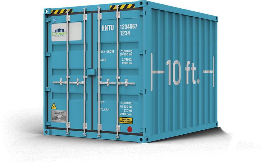 a 10 foot shipping container
