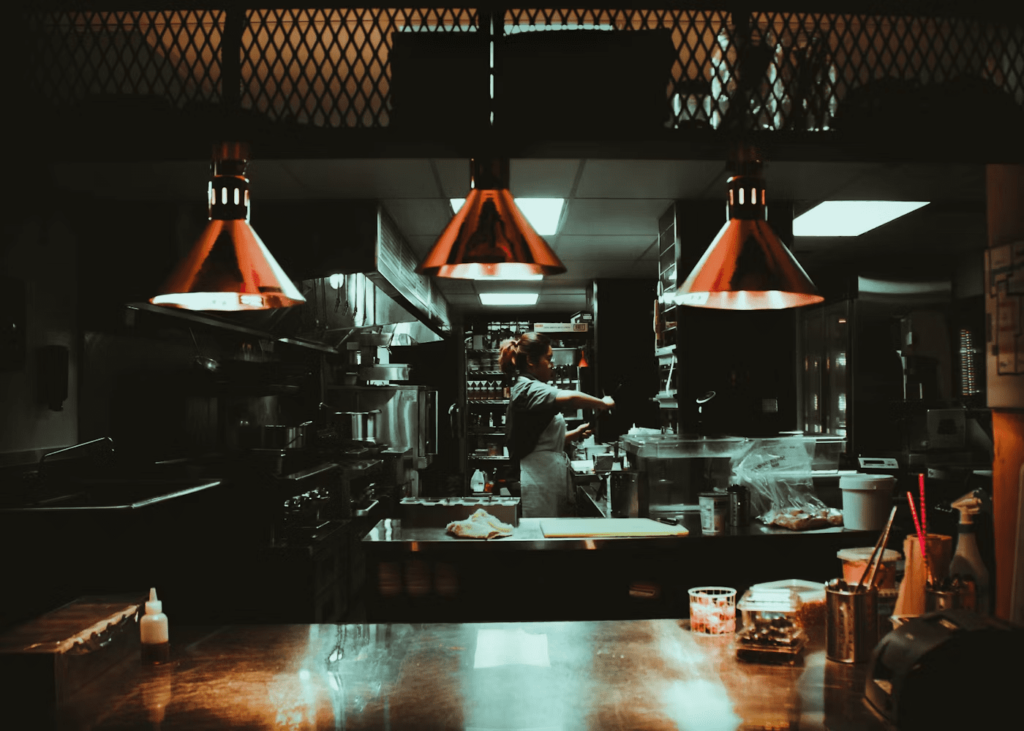 The inside of a restaurant