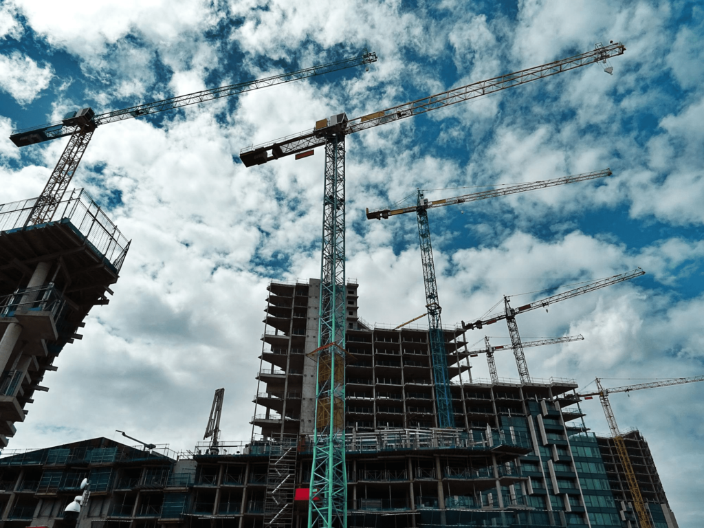 A construction site in Allentown, PA