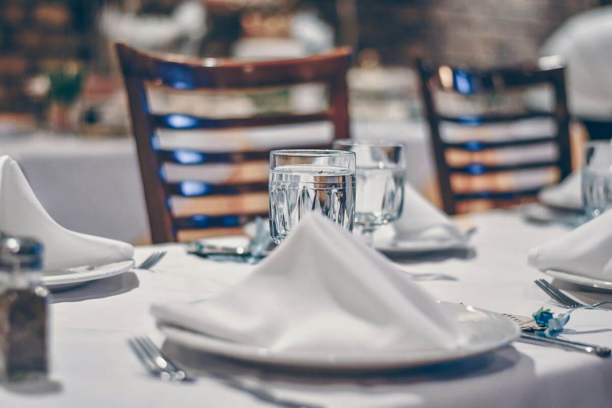 A table set for a nice meal