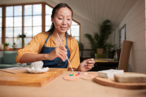 woman painting